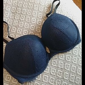 Victoria's Secret Very Sexy Push Up Bra, Navy 36D